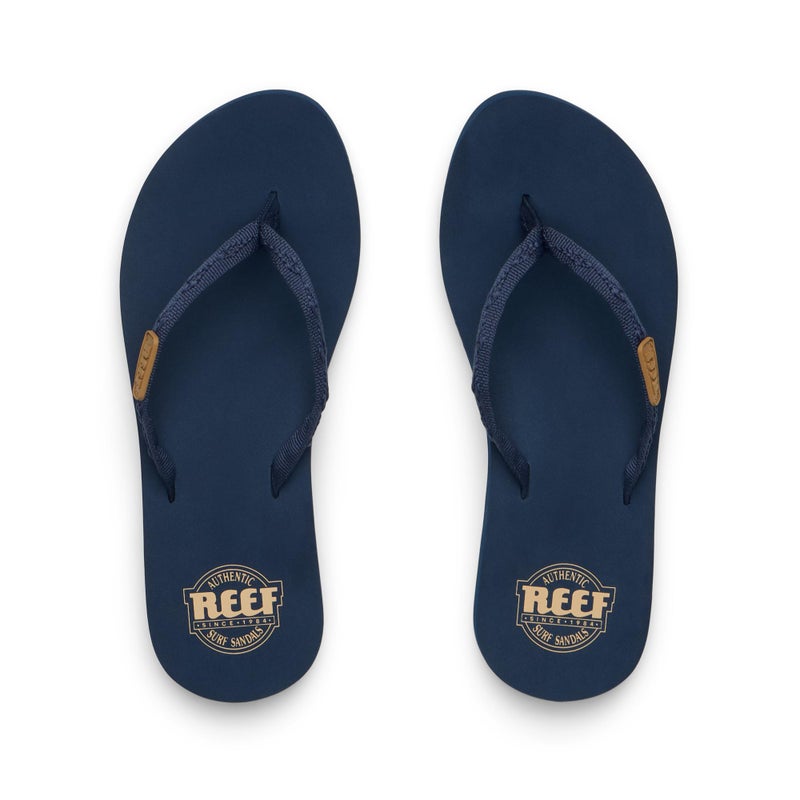 Reef Ginger Womens Beach Flip Flop, Soft Woven Strap Made From 100% Recycled PET, Navy, 7 - Image 5